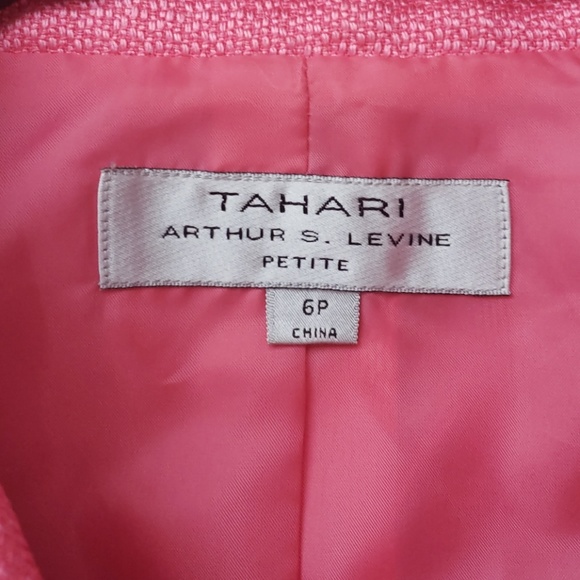 Tahari Pink Jacket- 6P - Picture 2 of 5